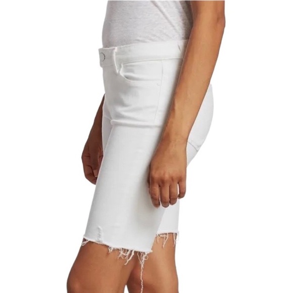 PAIGE‎ Jax Knee Crisp White Shorts - Picture 7 of 15
